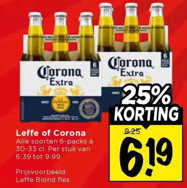 Corona - Leffe of