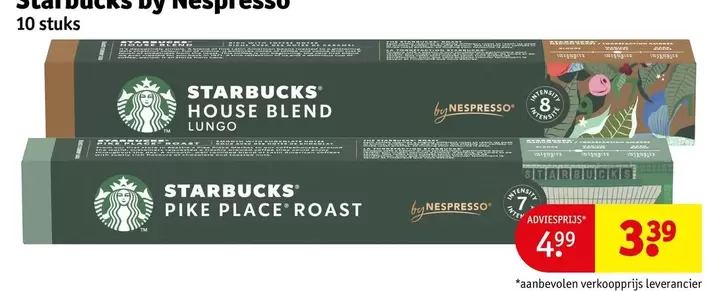 Nespresso - STARBUCKS HOUSE BLEND LUNGO / PIKE PLACE ROAST