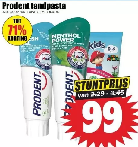 extra - Prodoent tandpasta