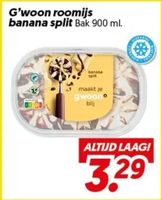 G'woon roomijs banana split