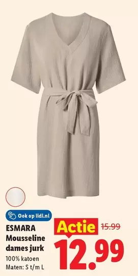 Op - Mousseline dames jurk