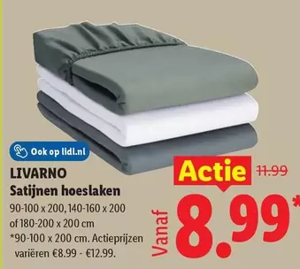 Op - Satijnen hoeslaken