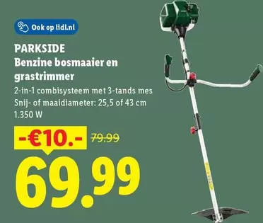 Op - Benzine bosmaaier en grastrimmer