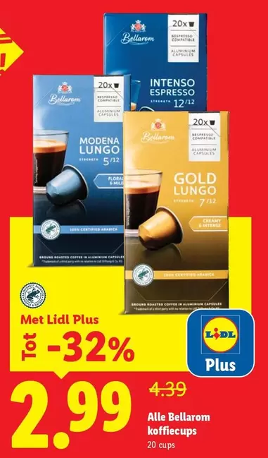 Nespresso - Alle Bellarom kaffiecaps