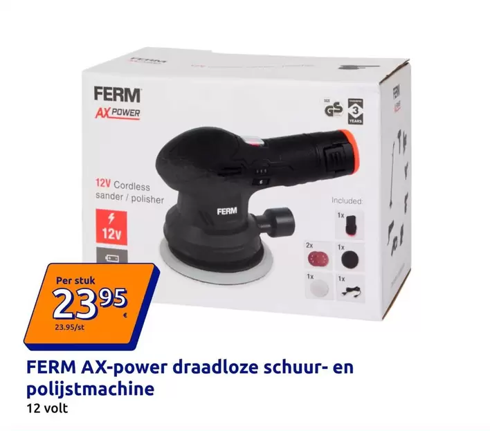 AX-power draadloze schuur- en polijstmachine