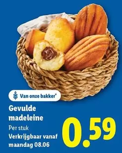Gevulde madeleine