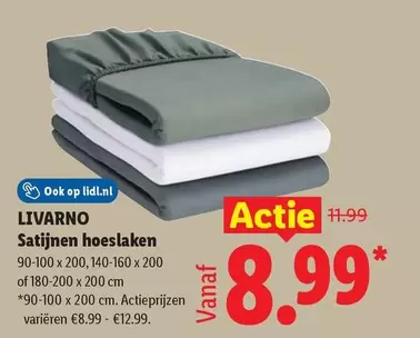 Op - Satijnen hoeslaken