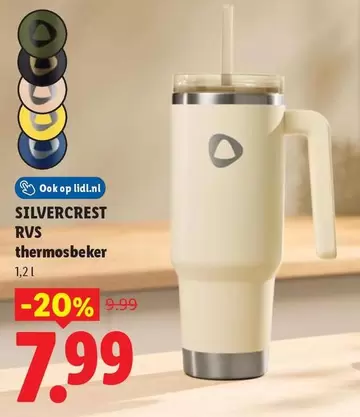 Op - RVS thermosbeker