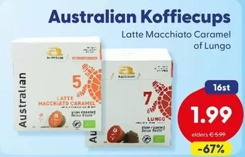 Australian - Koffiecups Latte Macchiato Caramel of Lungo