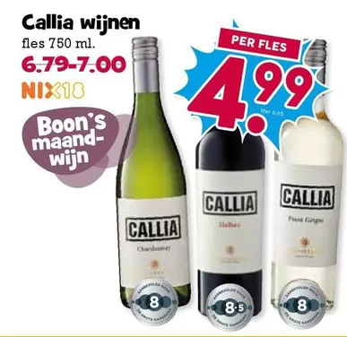 De - Callia wijnen