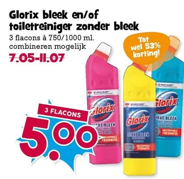 bleek en/of toiletreiniger zonder bleek