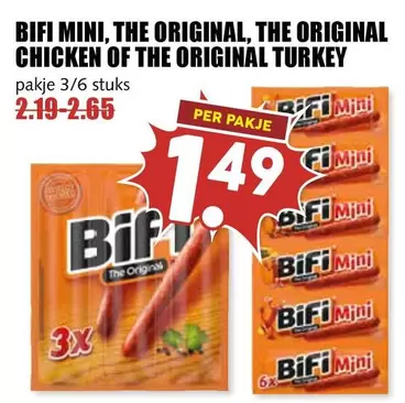 BIFI MINI, THE ORIGINAL CHICKEN OF THE ORIGINAL TURKEY