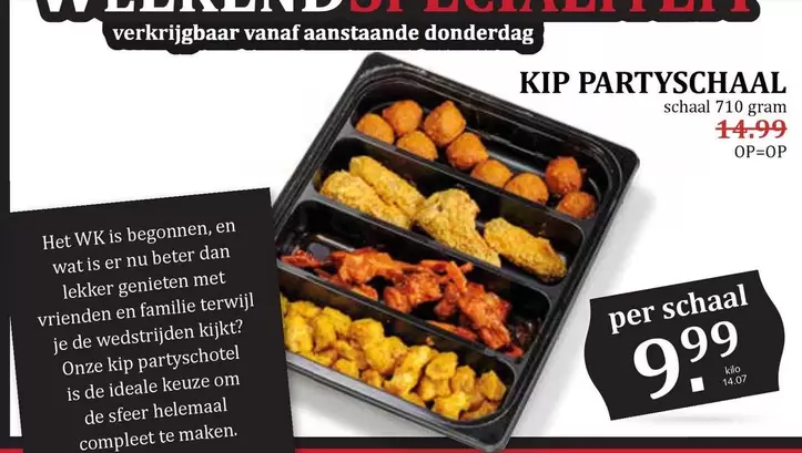 De - KIP PARTYSSCHAAL
