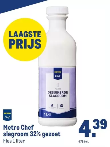 Chef - Gesuikerde slagroom