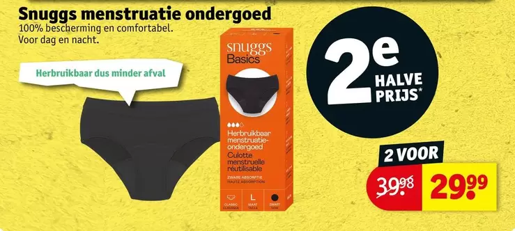 Snuggs menstruatie ondergoed
