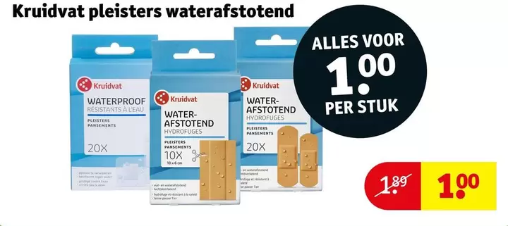 Pleisters Waterafstotend