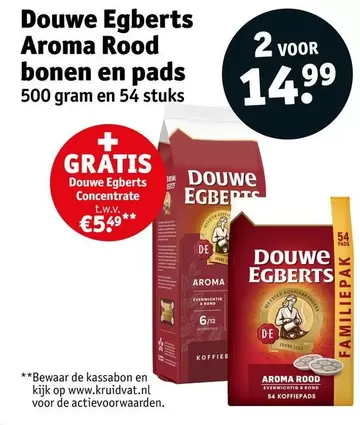 Douwe Egberts - Aroma Rood bonen en pads