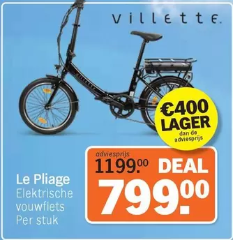 De - Le Pliage Elektrische vouwfiets