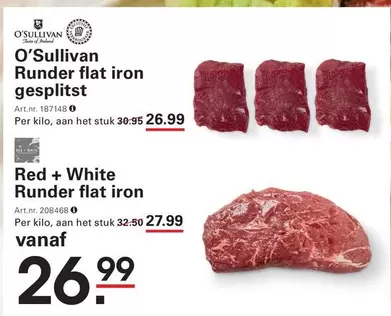 RED - Runder flat iron gesplitst Art.nr. 187148