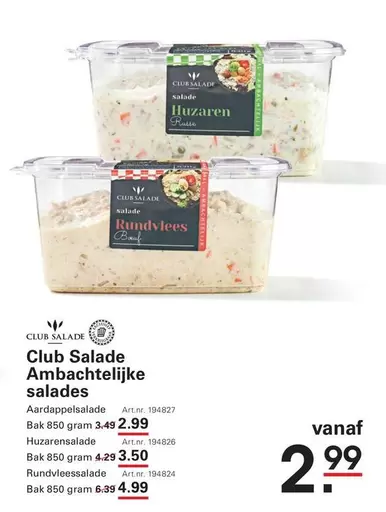 Club - Salade Ambachtelijke salades