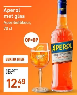 Aperol met glas