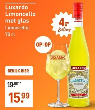 Limoncello met glas Limoncello