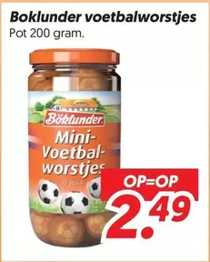 Mini Voetbal worstjes