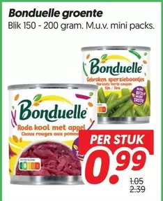 Bonduelle - groente Blik 150 - 200 gram. M.u.v. mini packs.