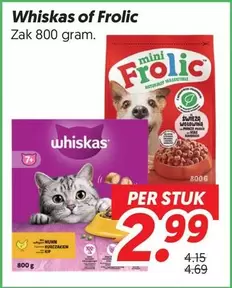 Whiskas - Zak 800 gram