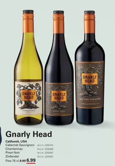 California - Chardonnay, Cabernet Sauvignon, Pinot Noir, Zinfandel