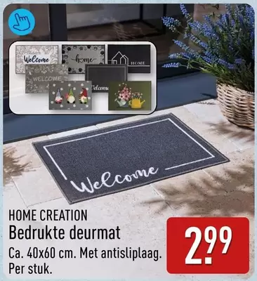 Bedrukte deurmat