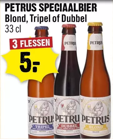 De - Speciaalbier Blond, Tripel of Dubbel
