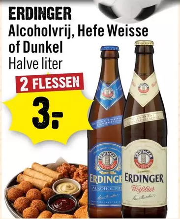 Erdinger - Alcoholvrij, Hefe Weisse of Dunkel