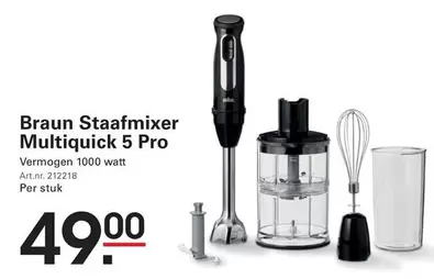 Braun - Staafmixer Multiquick 5 Pro