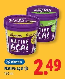 Native açaí ijs