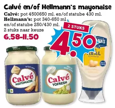 Hellmann's - Calvé en/of Mayonaise