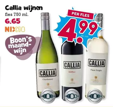 De - Callia wijnen