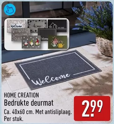 Bedrukte deurmat