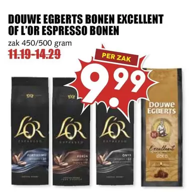 Douwe Egberts - DOUWE EGBERTS BONEN EXCELLENT OF L'OR ESPRESSO BONEN