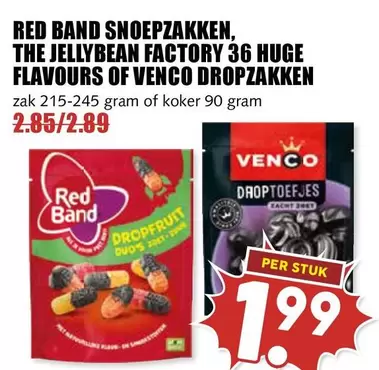 RED - SNOEPZAKKEN, THE JELLYBEAN FACTORY