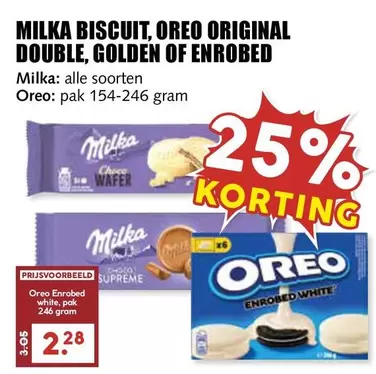 Milka - MILKA BISCUIT, OREO ORIGINAL DOUBLE, GOLDEN OF ENROBED