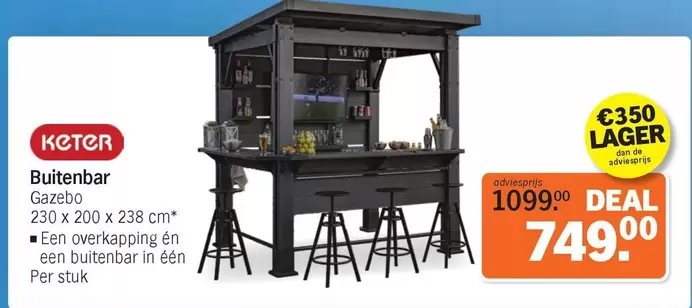 De - Buitenbar Gazebo