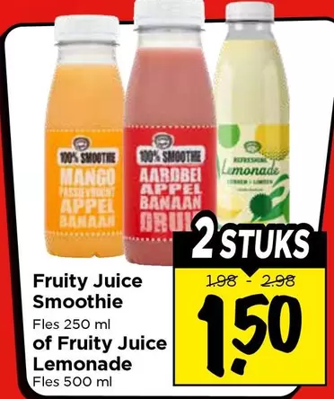 Fruity Juice Smoothie or Fruity Juice Lemonade