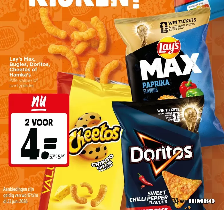 Fifa - Lay's Max, Bugles, Cheetos