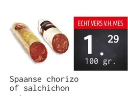 Spaanse chorizo of salchichon