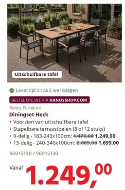 Dining set Heck
