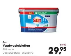 Sun - Vaatwastabletten Doos 200 stuks