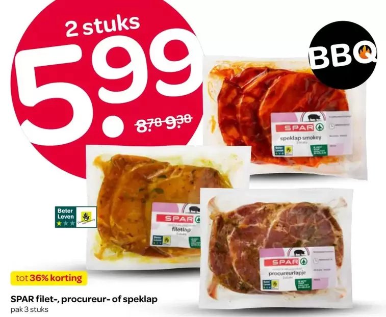 SPAR filet-, procureur- of speklap