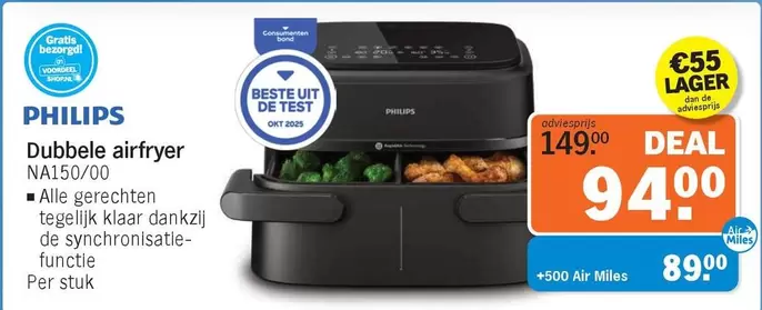 Philips - Dubbele airfryer NA150/00