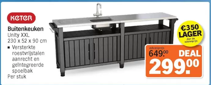 De - Buitenkeuken Unity XXL